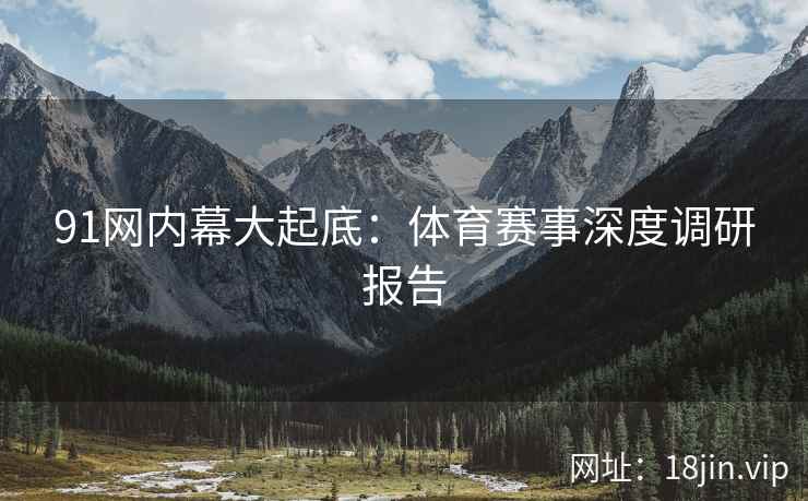 91网内幕大起底：体育赛事深度调研报告
